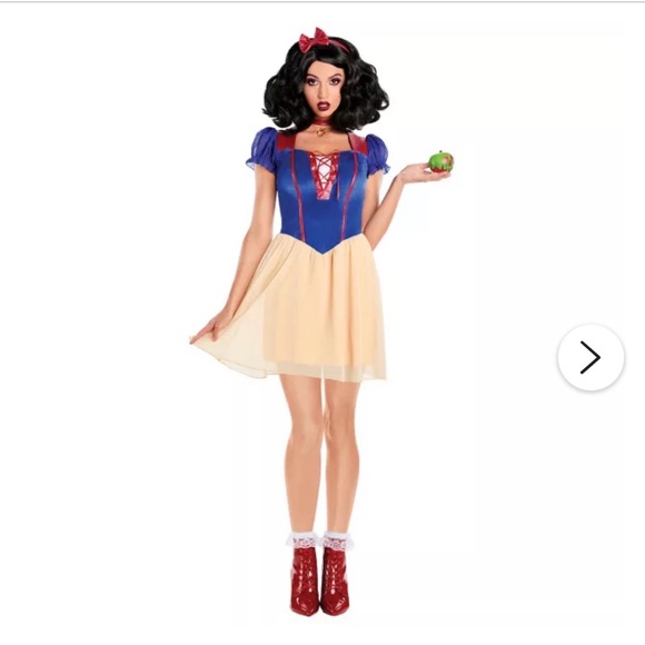 Spirit Halloween Dresses & Skirts - 💋Snow White Princess Spirit Halloween Mini Dress Disney Costume